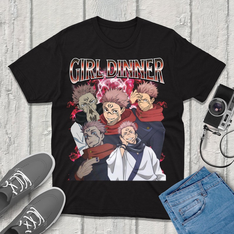 Anime Merchandise Shirt - Koszulka Sukuna Jujutsu-Kaisen Streetwear Najwyższej jakości