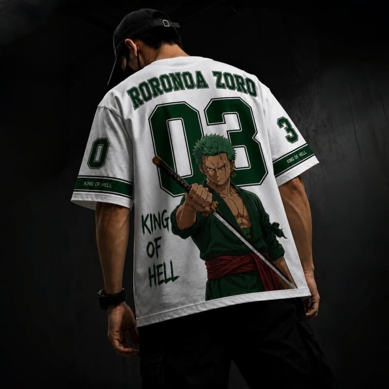 Anime Merchandise Shirt - One Piece Roronoa Zoro Modna Koszulka
