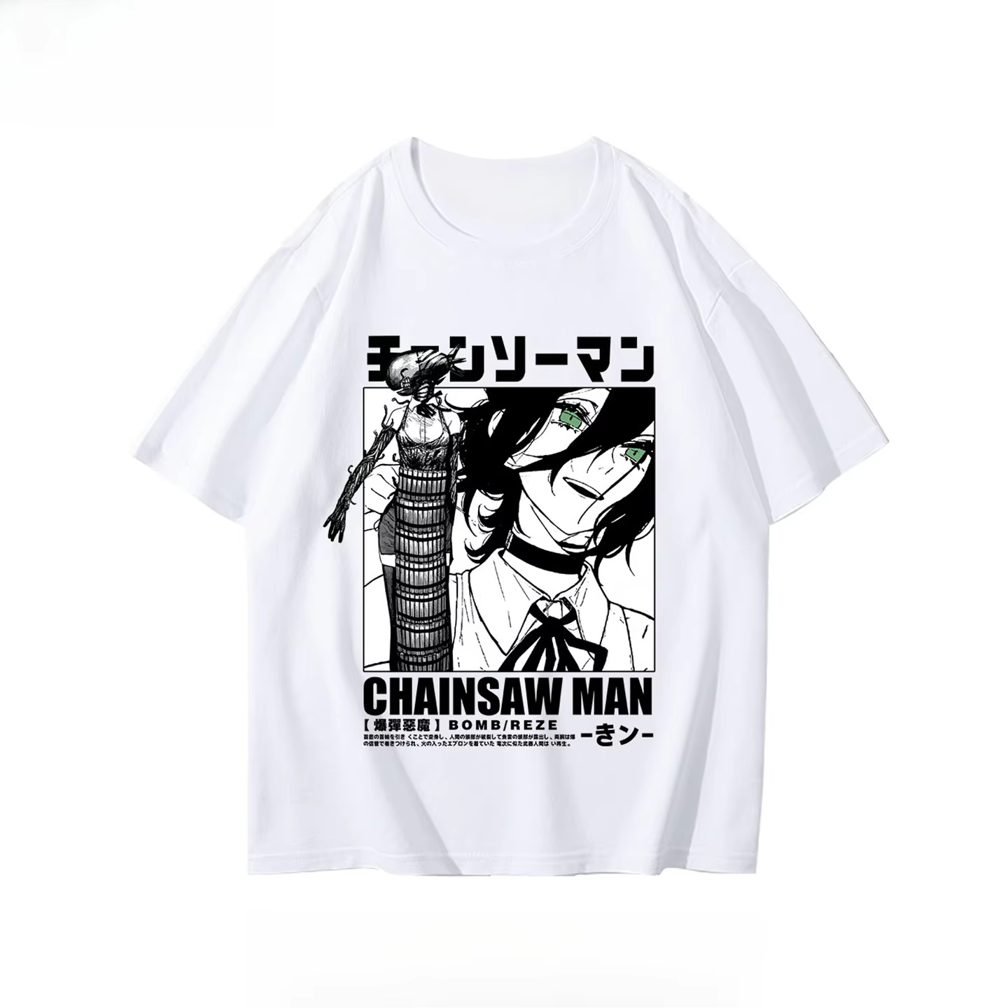 Modna koszulka z motywem Chain – Anime Merchandise Shirt recenzja i cena